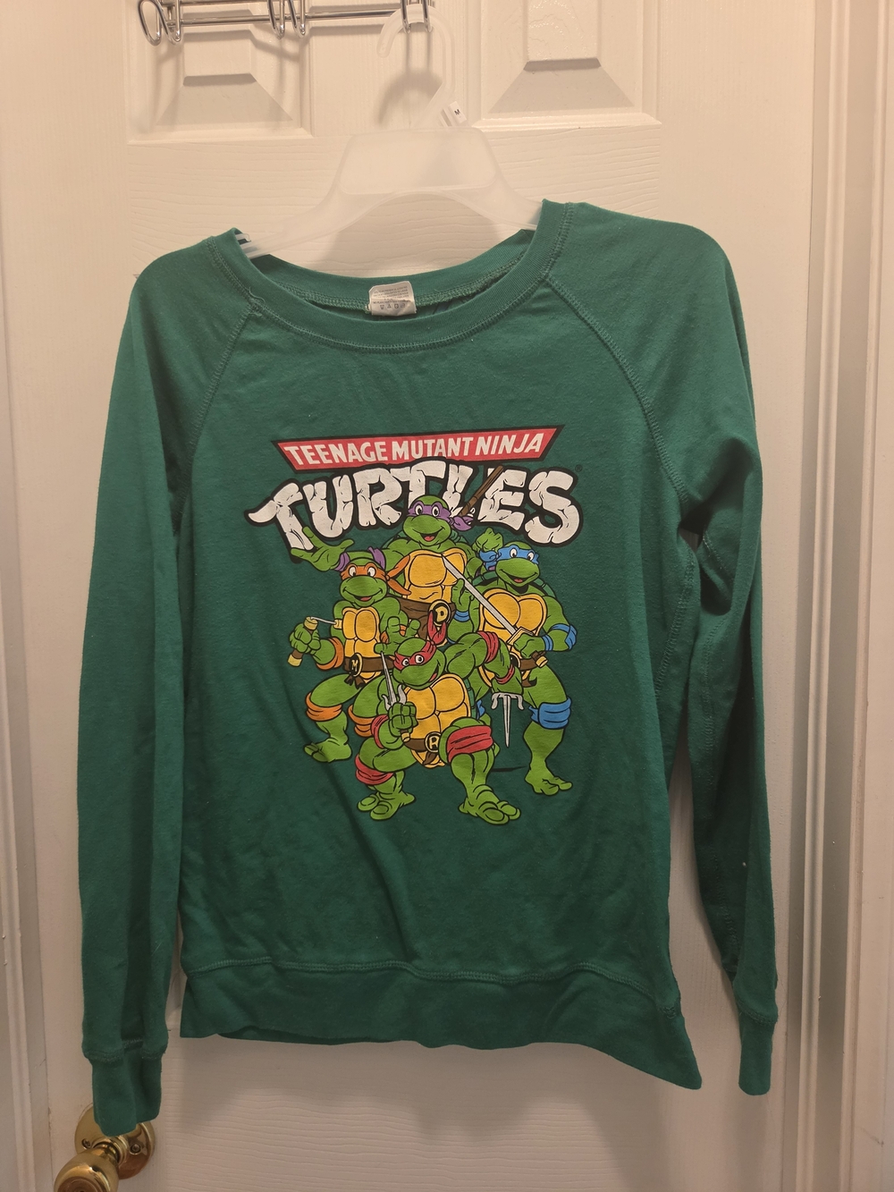 Reversible Teenage Mutant Ninja Turtles Green Graphic Sweatshirt
